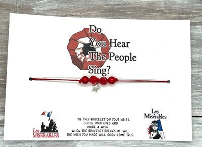 Les Miserables wish bracelet-Do you hear the people sing - image1